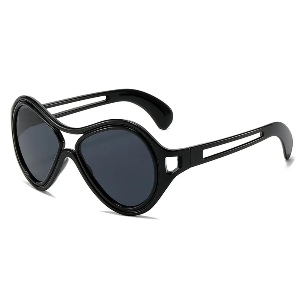Okulary przeciwsłoneczne w stylu retro, modne, damskie, zabawne, męskie, zabawne, z dużymi oprawkami, z filtrem UV400