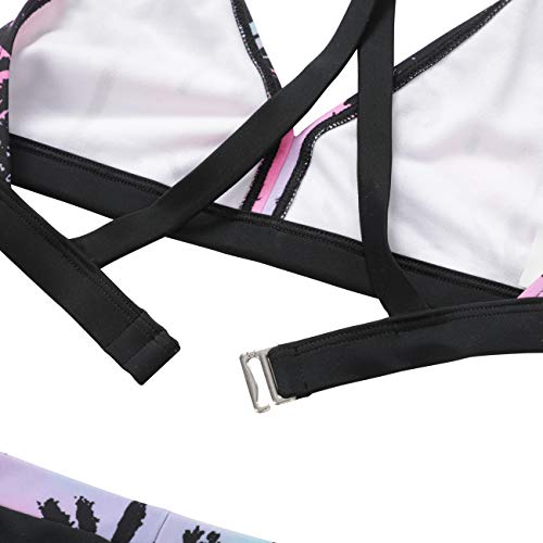 Dayu Girls' Boyshort Tankini Swimwear Beach Sport 2 Piece Swimsuits4