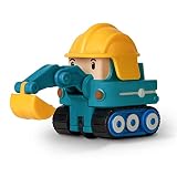 Robocar Poli, Poke DIE-CAST Metal Toy Cars, Excavator Construction Vehicle Toys (Non-Transforming Di
