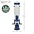 Nature's Way Plastic Seed Tube Bird Feeder for Wild Birds and Outdoor Décor, 1.2 Quart Capacity, Six Ports, Easy-Clean Design, Blue