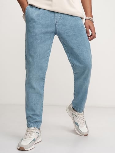 Image of Highlander Mens Tapered Fit Denim Jeans for Man| Regular Length|Mid-Rise|Stretchable Fabric for Comfort fit| Jeans for Man | Men Jeans