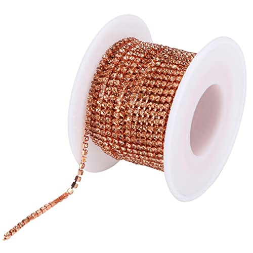 10 Yard 2MM Crystal Rhinestone Close Chain