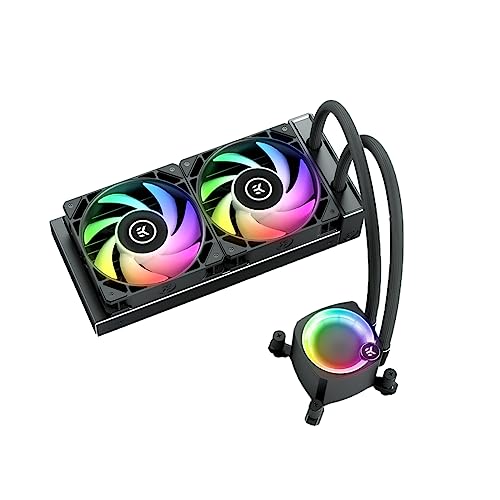 EK Nucleus AIO All-in-One Liquid CPU Cooler with EK FPT Fans, Wat...