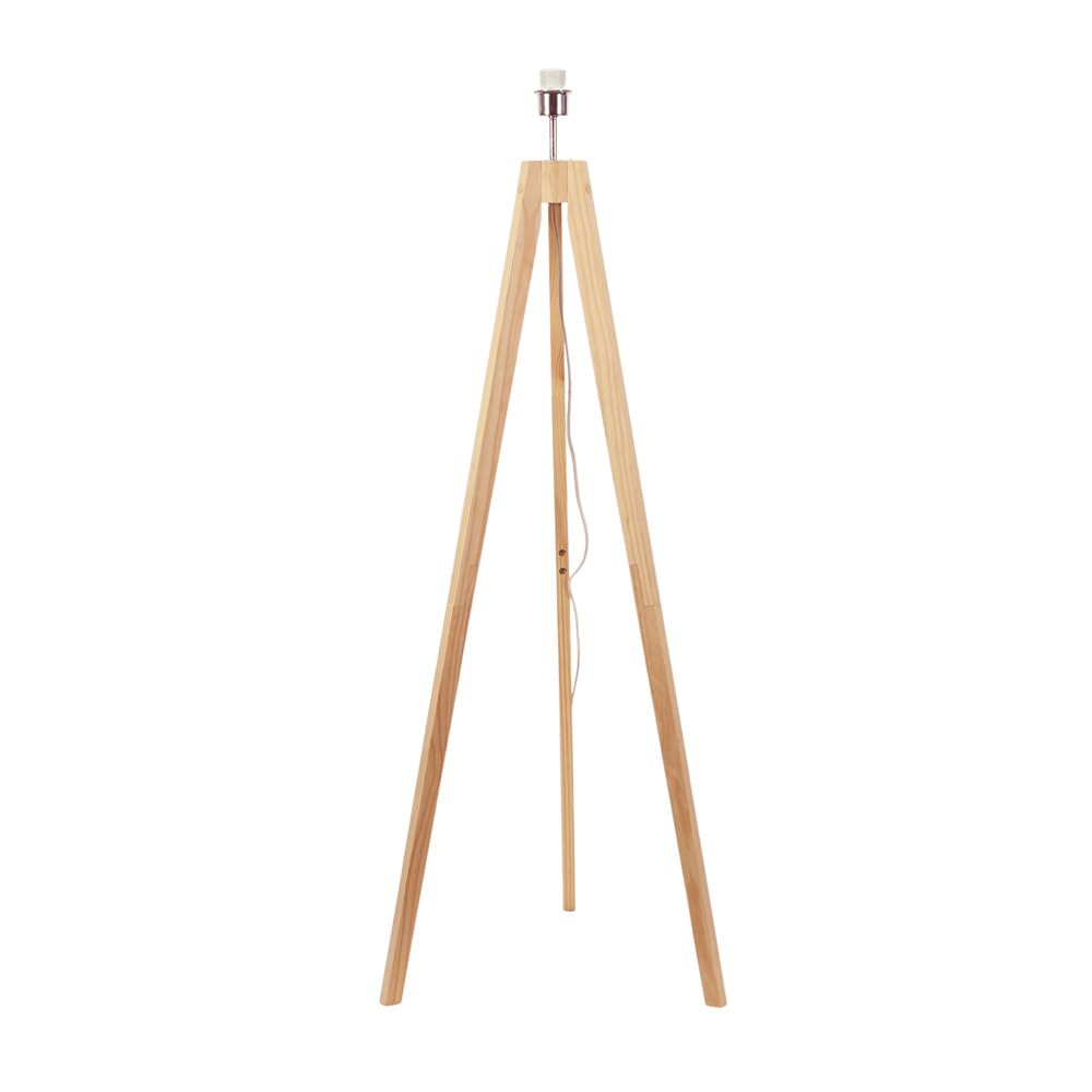 ValueLights | Natural Wood Tripod Floor Lamp Base Free Standing Living Room Light | Floor Lamps, Home Décor & Improvement Essential