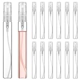 LIFKOME 30 Unidades Botellas de Spray Recargables de Vidrio Transparente de Portátiles para Perfumes Aceites Esenciales y Maquillaje con Tapa Hermética y Diseño Antigoteo para Viajes y Uso