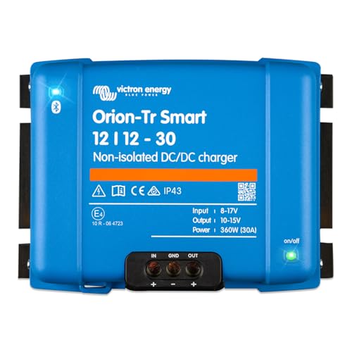 Victron Energy Orion-TR Smart 12/12-Volt 30 A 360 W CC-CC Chargeur Non Isolé (Bluetooth)