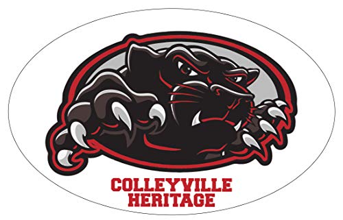 R and R Imports, Inc Colleyville Heritage High School Panthers Texas Sports Team 9” x 14” Jumbo Oval Mascot Magnet