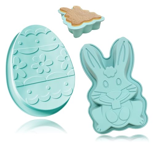 Moule à Gâteau Lapin Pâques, 3D Moules pour Lapin Pâques, Moules à Chocolat Lapin Pâques, pour Cuisson, Gâteau, Chocolats