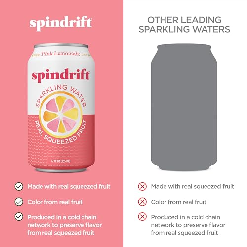 Image of Spindrift Pink Lemonade Can 12 Ounce (Pack of 24)