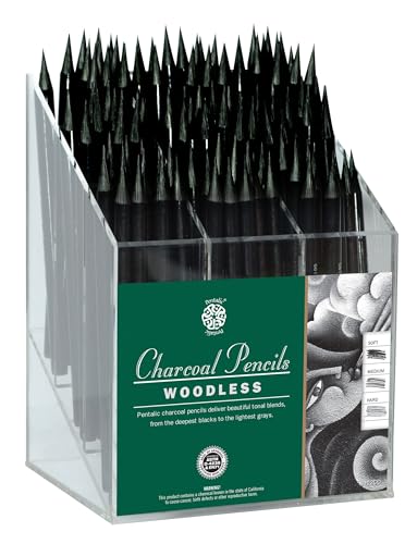 Pentalic Woodless Charcoal Pencils Hard miniatura 3