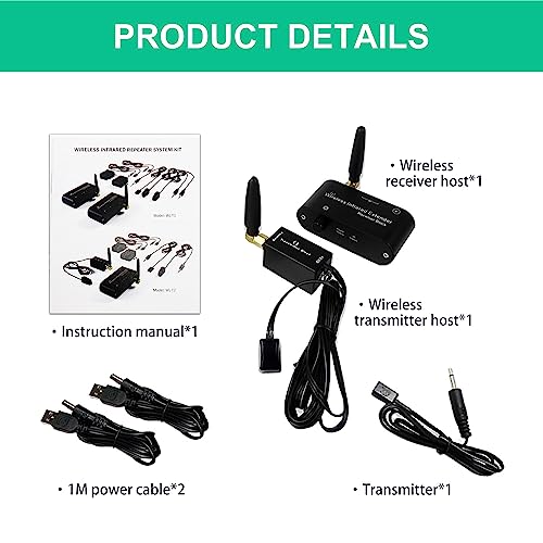 SPENFiLY Wireless Signal Extend Infrared-Transmitter and Receiver Remote Control Extender Kit WL-E1 by SPENFiLY - Image 9