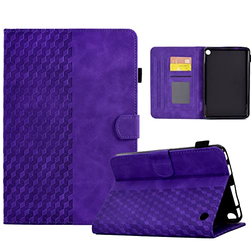 Étui Kindle Fire 7 2022 résistant aux chutes housse antichoc violette à rabat