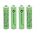 BAOBIAN AAA 600mAh 1.2V NiMH Rechargeable Solar Batteries for Solar Light,Solar Lamp,Garden Lights Green(4 PCS)
