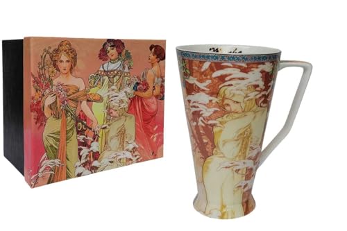 Socadis Tasse Mug 500 ml Mucha l'Hiver