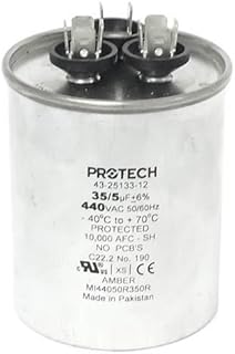 43-25133-12 -Rheem OEM Round Replacement Dual Run Capacitor 35 + 5 UF/MFD 440 Volt