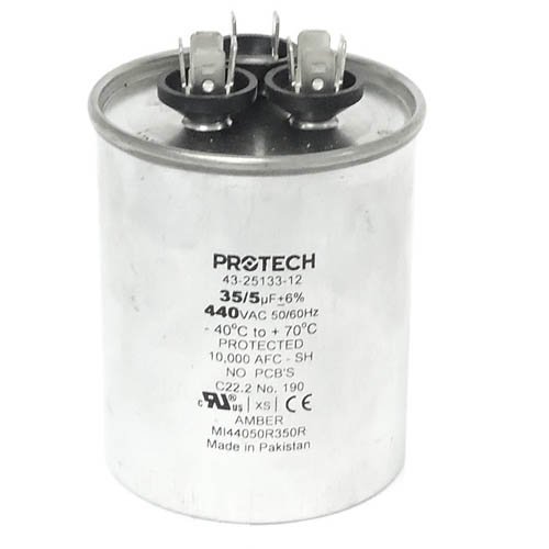 みみ 43-25133-12 -Rheem OEM Round Replacement Dual Run Capacitor