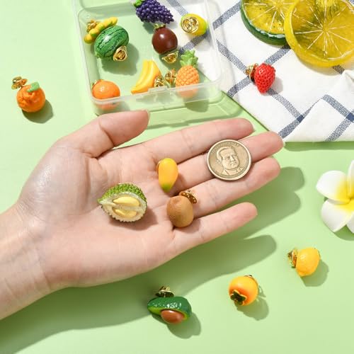 Image of Ipotkitt Bee Rectangle Biology Theme Fruit Vegetable Snake Ice Cream Brooches Insect Dessert Strawberry Lapel Pins for DIY Jewelry Craft Clothes Decor