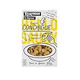 Realfoods by Organico | Organic Italian Conchiglie Pasta – Bronze-Cut Vegan Durum Wheat Shell Pasta, Slow-Dried in Bari, Perfect for Cream Sauces & Bakes, No GMO, No Preservatives, 500g