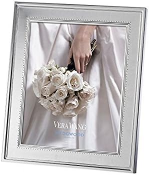 Vera Wang Wedgwood Grosgrain Silver Picture Frame 8 X 10