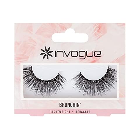 Invogue Pestañas Brunchin 9 g Fácil de Aplicar y Reutilizable Cover