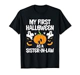 Photo Gallery il mio primo halloween come cognata familiare maglietta Photo Gallery il mio primo halloween come cognata familiare maglietta