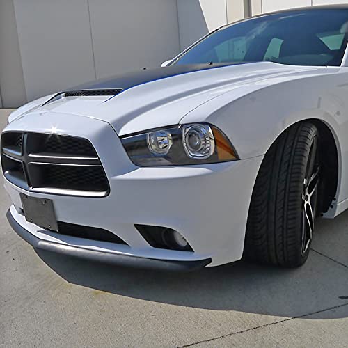 Spec-D Tuning Abs Lower Front Bumper Lip Spoiler Black Splitter Compatible With Dodge Charger 2011-2014 #TOP2