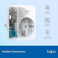 Tapo P100M Matter Steckdose, WLAN 2,4GHz, funktioniert mit Matter, Alexa, Google Home, Sprachsteuerung, Fernzugriff, 10A/2300W – Ansicht 9