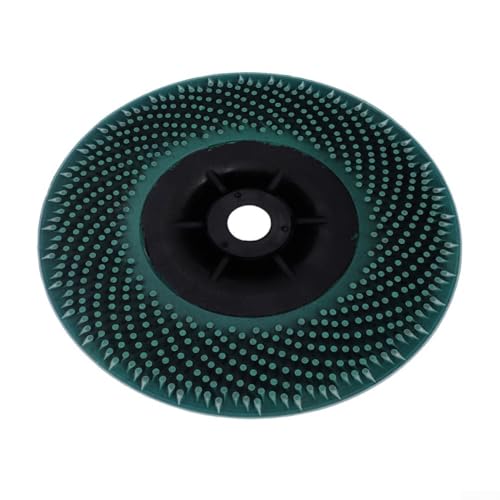 Disco de cerdas amoladora angular rosca 5/8-11 limpieza de óxido pintura verde