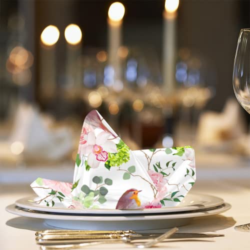 Servilletas de Tela Floral Rosa Pink Rose Set de 6 miniatura 7