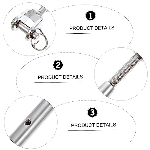 ARTIBETTER Tenedor cerrado robusto para tensar cables, 1 pieza miniatura 4