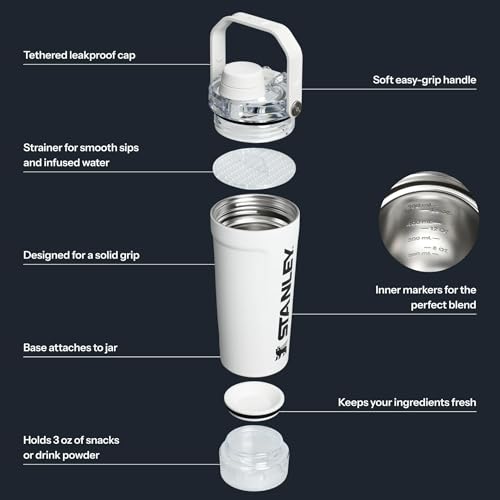 STANLEY Vitalize Shaker Bottle 0.59L (Chalk) - Image 5