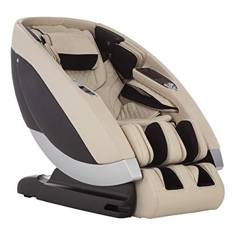 Human Touch Super Novo Zero Gravity Massage Chair - Virtual Therapist w/ Alexa, Cloud Touch Acupressure - 3D & 4D Full Body Massage, Stretch & Deep Tissue for Recovery - 38 Wellness Programs, Cream Cover