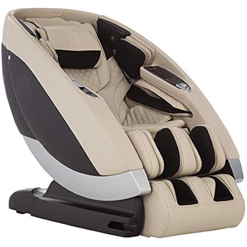 Human Touch Super Novo Zero Gravity Massage Chair - Virtual Therapist w/Alexa, Cloud Touch Acupressure - 3D & 4D Full Body Massage, Stretch & Deep Tissue for Recovery - 38 Wellness Programs, Cream