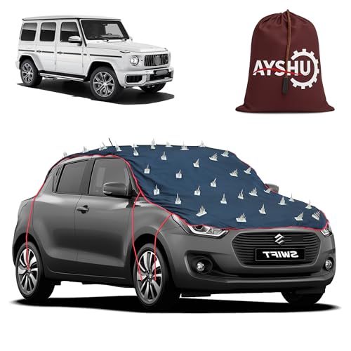 Image of AYSHU Water-Resistant Spike Car Cover for Mercedes Benz G-Class - Protects from Dogs, Monkeys, Dust, Sunlight & UV - Full Roof Universal Fit