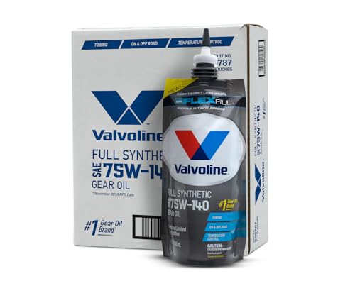 Axle Fluid Leak - Rear Wheel Hub Seal - 2015-2017 Ford Transit 6 Valvoline Flexfill SAE 75W-140 Full Synthetic Gear Oil 1 QT, Case of 4
