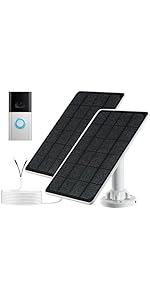 2x Film Protection d'écran mat&antichoc Ring Solar Panel for Video