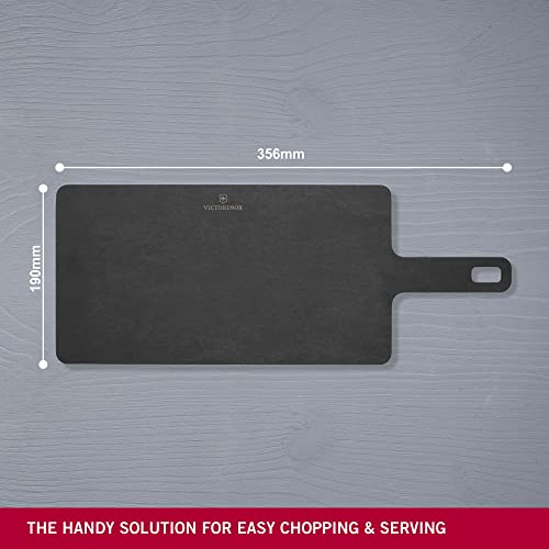 Victorinox Chopping Board mit Servier-Griff, Handy Serie Cutting Board, 35.6 x, 19 x, 0.5, Durable, Dishwasher Safe, Black - Image 3