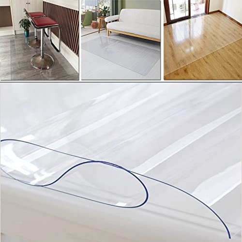 Almohadilla de protección de PVC para alfombra de pasillo, antideslizante y resistente al aceite, protector de plástico transparente para entrada de cocina, alfombra transparente para piso de madera p