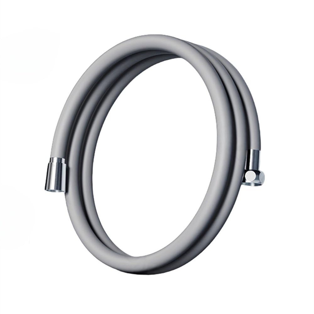 Manguera de ducha de silicona, cabezal de mano, pieza de repuesto for inodoro flexible montada en la pared, color blanco, 1,5 m, 1 unidad(Gray-1.5m)