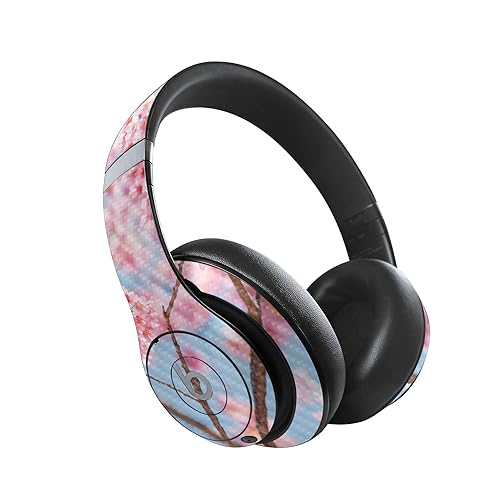 Image of MightySkins Carbon Fiber Skin Compatible with Beats Studio Pro - Cherry On Sky | Protective, Durable Textured Carbon Fiber Finish | Easy to Apply