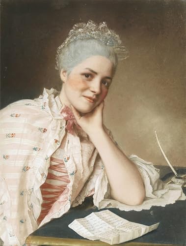 Portrait de Mademoiselle Louise Jacquet 60x90cm pour Rénover un Mur Terne