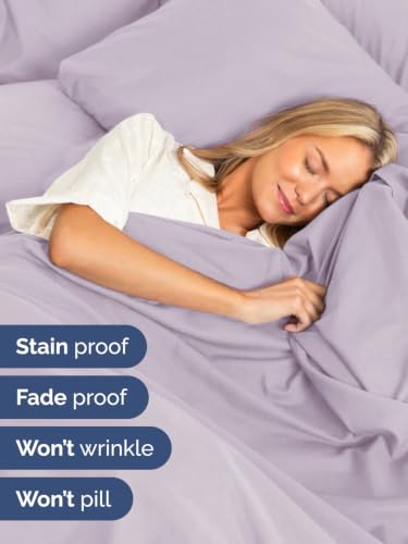 Image of Extra Deep Pocket King Sheet Set - Breathable & Cooling - Light Lavender