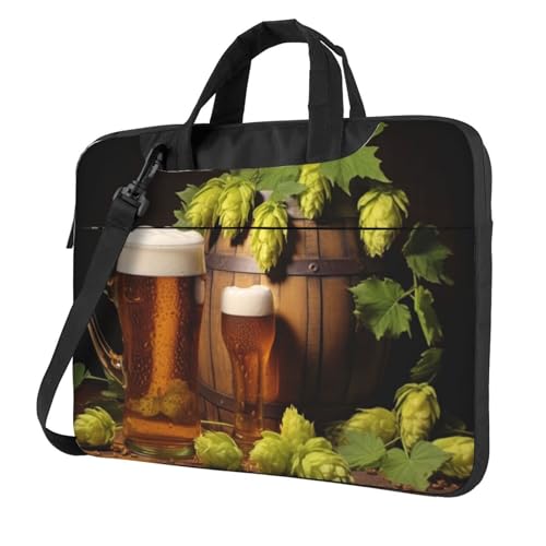 Maletín para laptop con diseño Beer and Hop Cones miniatura 1