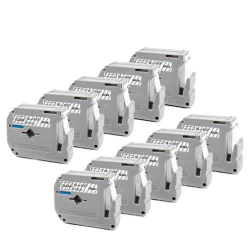 10PK MK-231 ���x�� MK231 MK 231 MK-131 MK-631 PT-70 PT-80 PT-90 ���x�����[�J�[�ƌ݊���������܂�(10PK-Black on Clear)