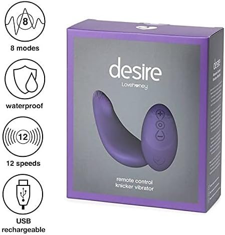 Lovehoney Desire Luxury Rechargeable Remote Control Knicker Vibrator - Silicone - 20 Functions