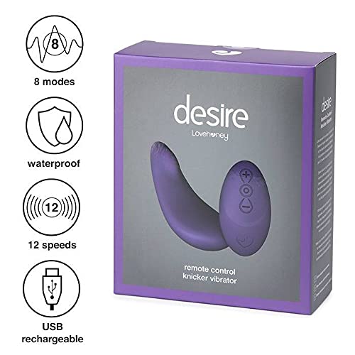 vibrating panties lovehoney Amazon.com: Lovehoney Desire Luxury Rechargeable Remote Control Knicker  Vibrator - Silicone