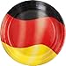 Produktbild PARTY DISCOUNT Teller Deutschland, 10 Stück, Ø 23cm