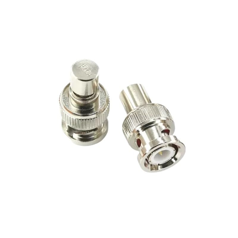 Terminador BNC de 75 Ohm con carga macho coaxial de latón y llavero, pack de 10 piezas