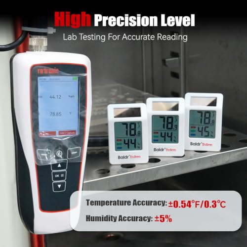BaldrTherm Room Thermometer Indoor, Humidity Meter, 2026 Upgrade WiFi Thermometer Wireless with Privacy-Friendly Guest Mode | 250ft Coverage | Real-Time Alerts for Home, Office, Greenhouse by BaldrTherm - Used condition - Image 8