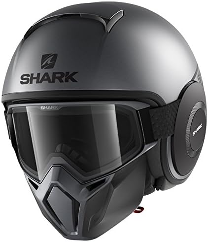 Shark Casco Jet Drak Street Neon Nero Grigio : Amazon.it: Auto e Moto